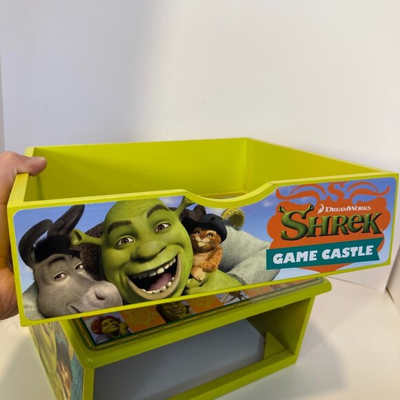 Dreamworks Shrek Game Castle Wooden Board Drawer With 8 Games + Box 2006 - Picture 5 of 16